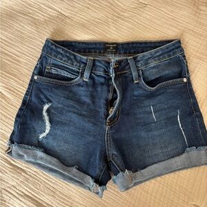 Just Black Women's Dark Blue Jean Shorts